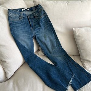 Liverpool Los Angeles, crop flare, ladies, denim jeans, size 2, smoke-free home